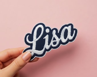 Toppe personalizzate con nome: toppe personalizzate con velcro da stirare e cucire