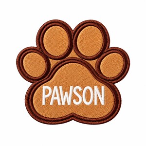 Parche personalizado con nombre de pata, parche personalizado para mascotas, parche bordado con nombre de perro, regalo de Navidad, regalo para mascotas