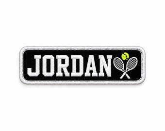 Custom Tennis Bag Name Patch, Personalized Sports Bag Patch, Tennis Player Gift, Christmas Gift for Men and Women