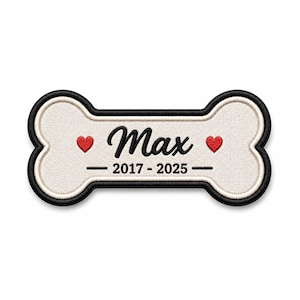 Parche conmemorativo personalizado para mascotas / Parche de recuerdo personalizado para perros o gatos