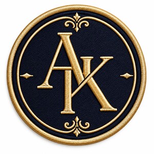 Custom Monogram Patch, Personalized Embroidered Name and Letter Jacket Hat Patch