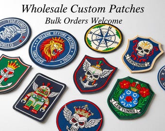 Custom Logo Patches Großbestellung: Großhandel gestickte Aufnäher für Business, Team & Kleidung