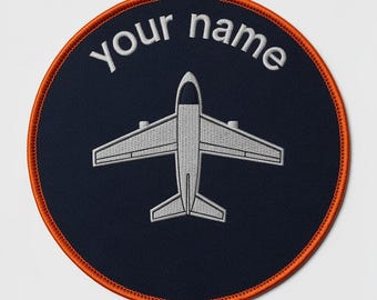 Anpassad pilotnamnlapp, broderad flygdräktsmärke