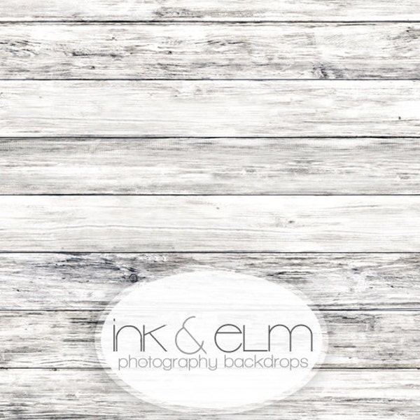 Product Backdrop 3ft x 2ft Old Wood Floor, Vinyl Photography Wood Floor or Backdrop, Old vintage white wood background floor drop, "Rupert"