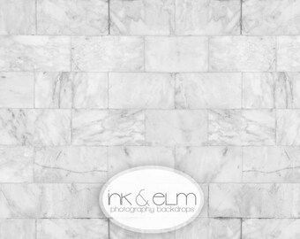 Marble Tile Backdrop 4ft x 4ft, Food Photography marble backdrop, marble Product Backdrop, flat lay social media backdrop "Marble Tile"