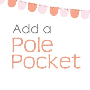 Pole Pocket Add On for ONE Backdrop Only