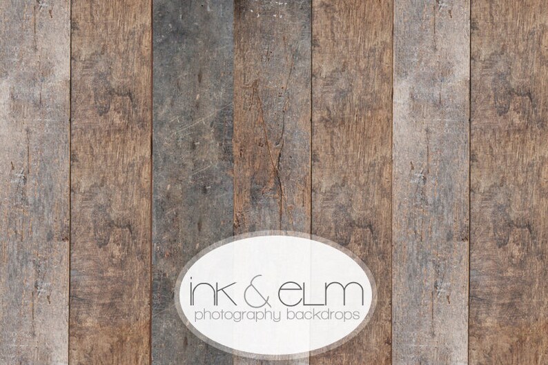 Vinyl Backdrop 4ft x 4ft, Wood Photography Floordrop / Backdrop, Vintage Distressed Wood Floor or background prop, Emmerson Wood Planks image 1