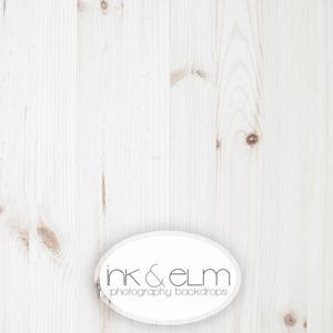 Small Backdrop 3ft x 2ft, Vinyl Photography white wood backdrop, Social Media Instagram Flatlay Food/Product Backdrop, "Clean Plate"