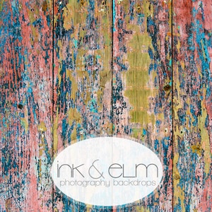 Vinyl Photography Backdrop 2ft x 2ft, Old Painted Wood Photo Backdrop, Photo Shoot Backdrop, "Rothko"