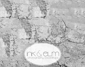 Vinyl Photography Backdrop 3ft x 3ft, Photo Backdrop Old Grunge Wall, Halloween Photo Booth Prop, Photography Background "Break Me Down"