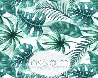 Palm Leave Backdrop 5ft x 5ft, Photography Backdrop Palm Leaves Backdrop, Jungle Backdrop, Palm Tree Leaves backdrop "Palm Leaves (Large)"