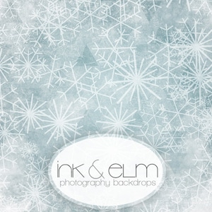 Snowflake Backdrop 3ft x 2ft, Photography Christmas backdrop, Snowflakes Background, Winter Snow Backdrop &quot;Grunge Snowflakes&quot;