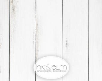 Photography Backdrop 4ft x 3ft White Wood Backdrop, White wood planks photography backdrop, Photo backdrop prop, "Alaska Whites (wide plank)