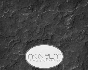 Product Backdrop 3ft x 2ft, Food Photography backdrop, Vinyl dark cement Floor drop, Backdrop, Photo Background, &quot;Black Slate&quot;