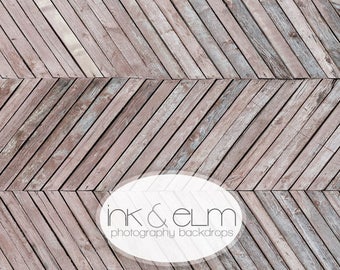 Herringbone Backdrop 2ft x 2ft, Photography Backdrop wood herringbone, chevron wood planks herringbone pattern prop "Natural Herringbone"