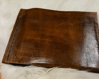 Men's Leather Wallet Brown Color Handmade Minimalist Style