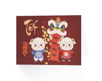 Vietnamese Lunar New Year Greeting Card | Chúc Mừng Năm Mới | Year of the Goat 2027