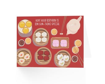 Dimsum Birthday Greeting Card