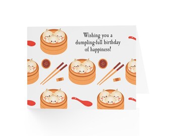 Dumpling Birthday Greeting Card – Wishing You Many Sweet Years Ahead