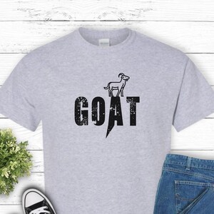 Goat Graphic Unisex Tee, Animal Lover Shirt, Farm Animal Top, Goat Standing on A, Country Life Apparel, Funny Goat T-Shirt