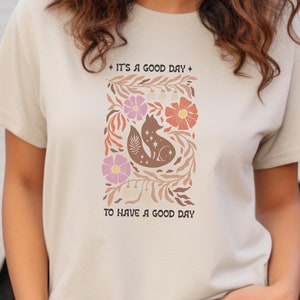 Positive Vibes Tee, Inspirational Shirt, Good Day T-Shirt, Motivational Top, Unisex Cotton Tee, Quote Tee for Men and Women, Nature Shirt