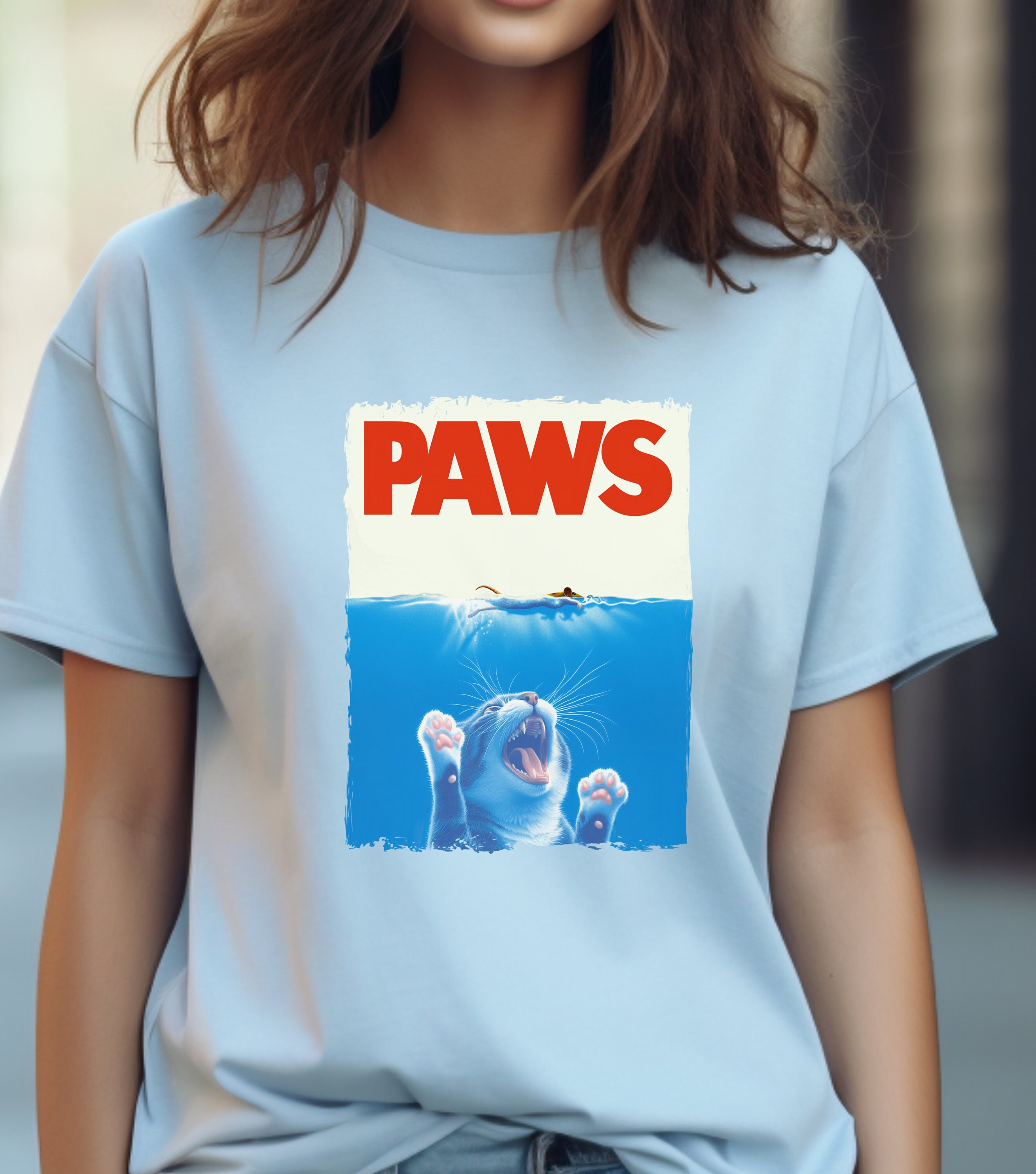 OM3® Paws katten T-shirt - dames - Parody Cat Fun - S - 4XL, roze, M OM3® Paws katten T-shirt - dames - Parody Cat Fun - S - 4XL, roze, M