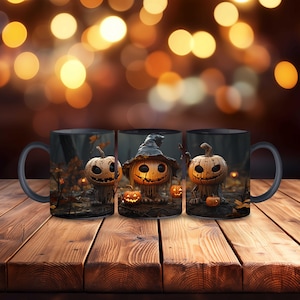 Halloween Coffee Mug, Pumpkin Mug, Gift For Halloween, Jack-o-Lantern Mug, Spooky Coffee Mug, Pumpkin Halloween Mug, Fall Coffee Mug
