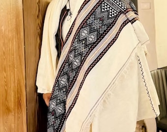 Ethiopian Wollo Biliko Gabi - ወሎ ብልኮ ጋቢ (Traditional Cotton Blanket)