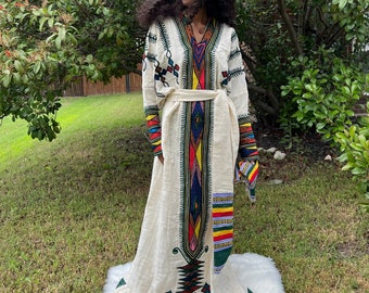 Gondar Fetil Collection • Ethiopian Gondar  Fetil White Dress