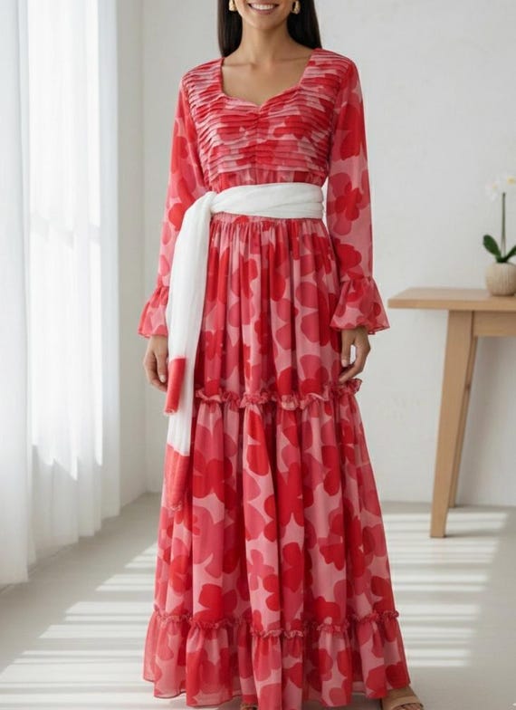 ethiopian chiffon fabric eritrean chiffon dress Ethiopian Chiffon Dress