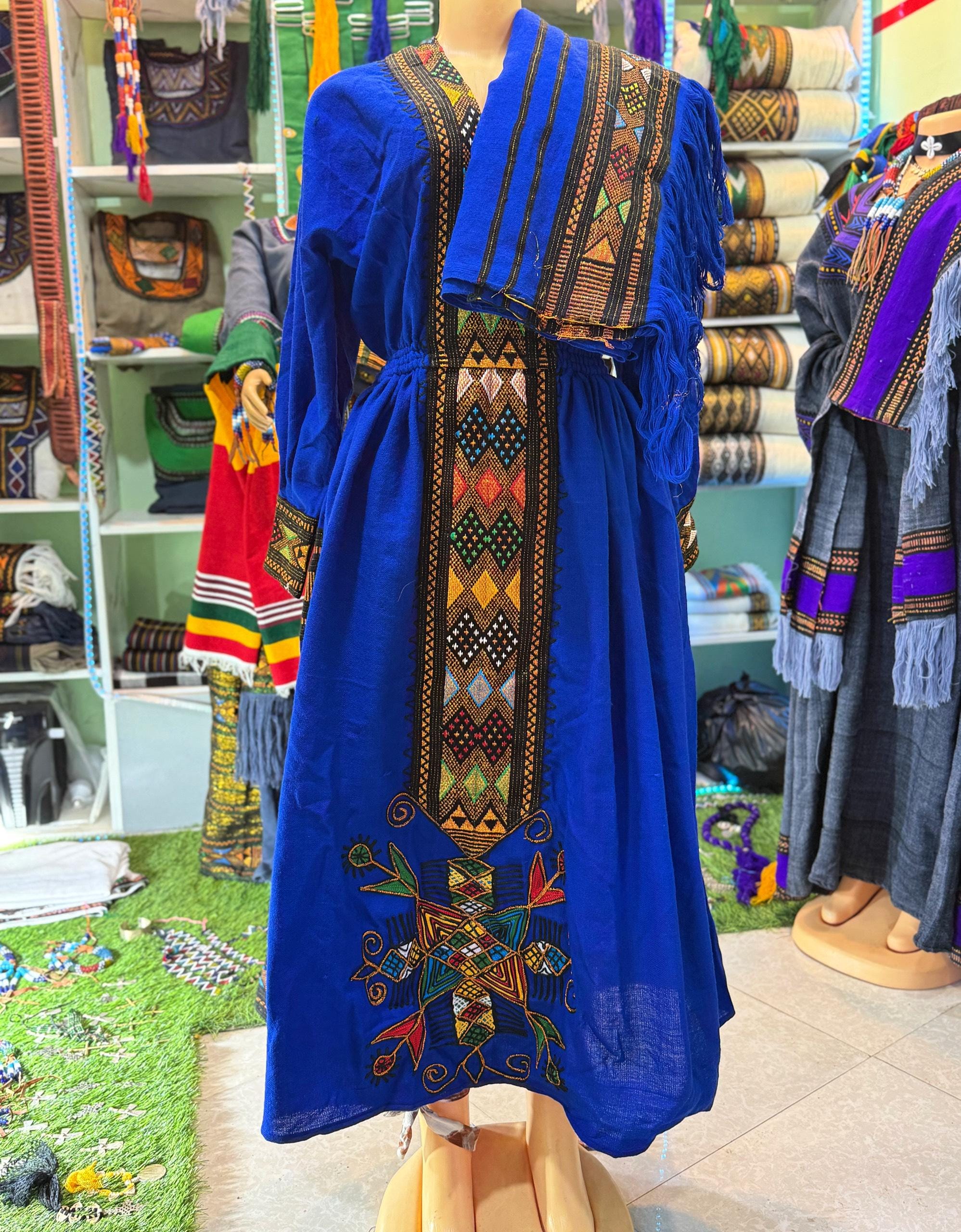Blue Ethiopian Dress - Etsy