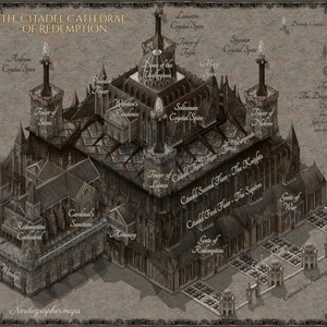 Digital HD fantasy map of the bay of Tyr-Yn-Torn