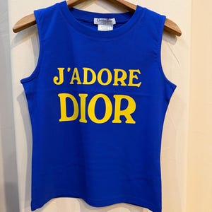 Jadore Dior Tank Blue - Etsy
