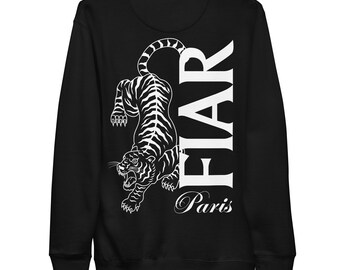 Fiar Tiger Sweatshirt, Year of the Tiger, Tiger Crewneck, Graphic Sweatshirt, Aesthetic, Luxury Streetwear, Unisex, Stylish Sweatshirt