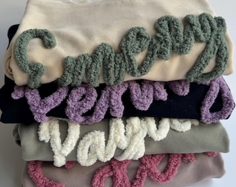Personalized Kids Jogger Set: Custom Embroidered Sweatshirt Outfit