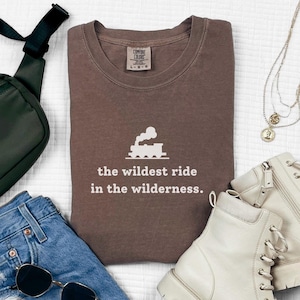 Camiseta de Wildest Ride in the Wilderness, Big Thunder Mountain Railroad, camiseta de Disney, vacaciones en Disney, Magic Kingdom, Disneyland, parques de Disney