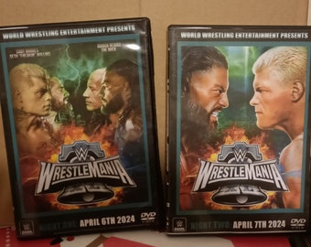 WWE Wrestlemania 40 2024 night 1&2 dvd