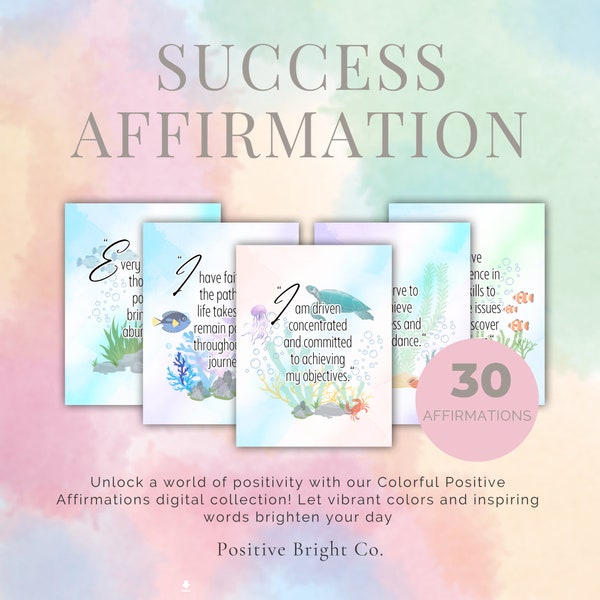 Success Affirmation Manifesting | Positive Abundance Motivational | Self Improvement Law of Attraction | Self Love Gift for Him and for Her