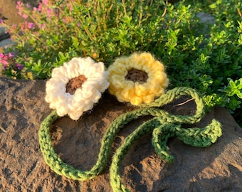 Handmade Flower Crochet Bookmark Floral Design Book Lovers Sunflower Bookmark Cute Crochet Gifts Bookworm