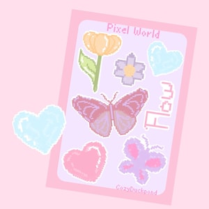 Pixel World - Mini Sticker Sheet