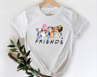 Blue Dog Friends Shirt, Blue Dog Friends Shirt, Blue Dog Friends Shirt, Blue Shirt Kids, Custom Blue Dog Family Birthday Shirt