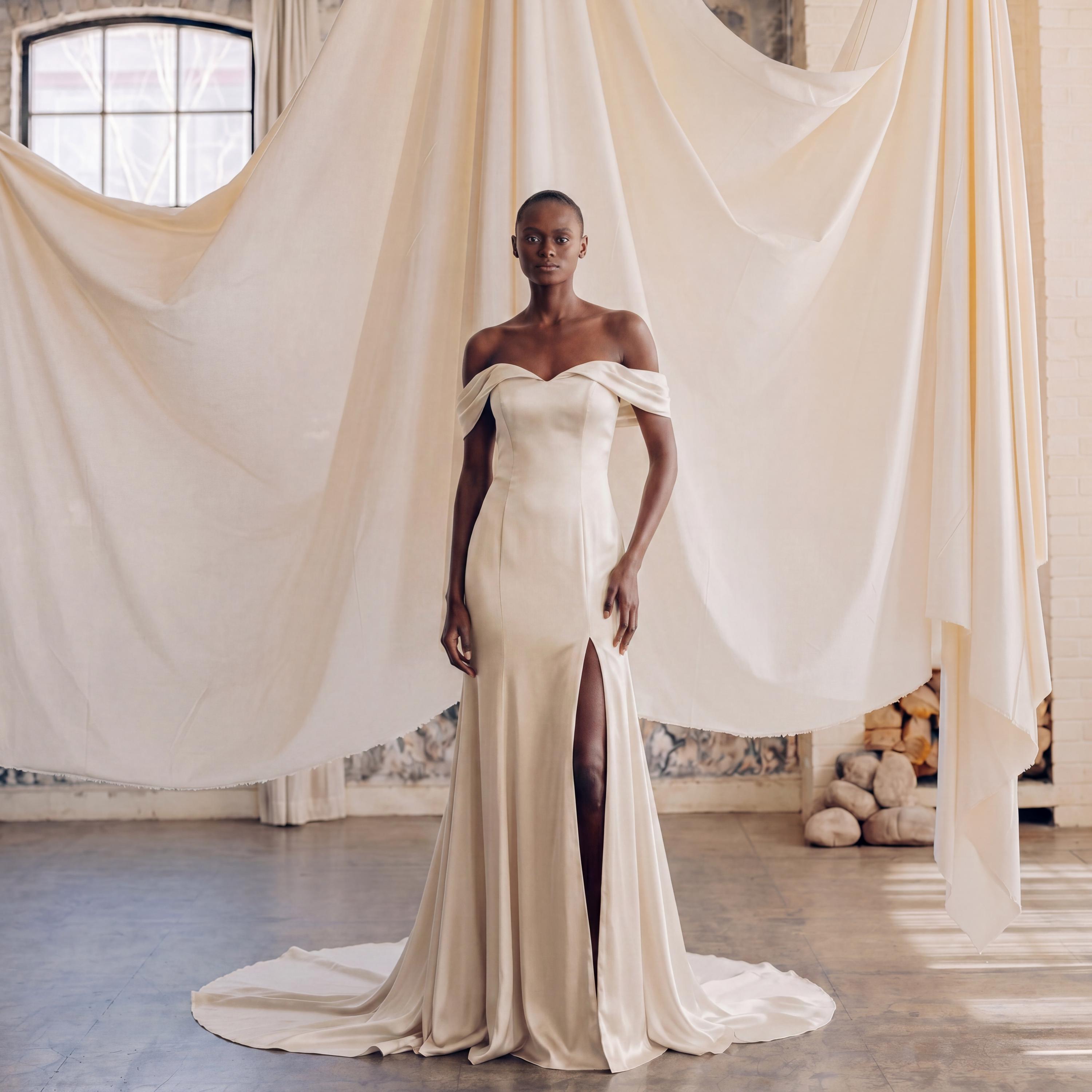 Sheath Wedding Dress Simple Elegant - Etsy
