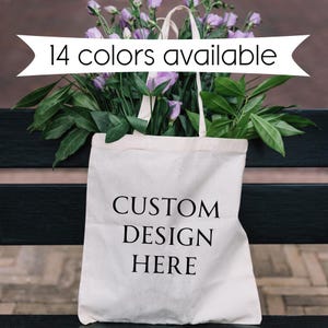 Personalized Tote Bags in Bulk – Custom Logo Cotton Canvas Bags – Eco-Friendly Promotional Swag for Events or Business