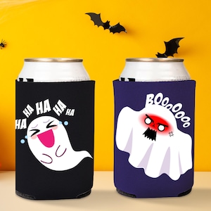 Halloween Can Coolers | Party Favors | Halloween Can Sleeves | Can Coolers | Halloween Can Koozie | Funny Halloween Gifts | Halloween Party