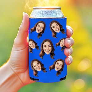 Personalized Insulated Can cooler, custom picture can cooler, bottle hugger, birthday favor, Funny birthday favor, Personalized Photo