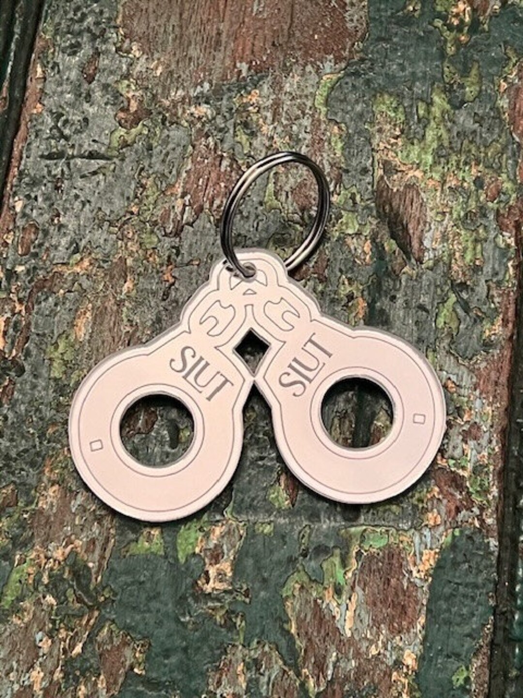Slut Handcuff Keychain, Handcuff Keychain, BDSM Keychain, Handcuffs ...