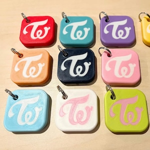 TWICE Logo Keychain Charm