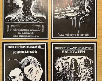 A5 4 pack bundle postcards - Buffy the vampire slayer