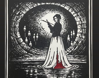 Buffy the Vampire Slayer Lino Print – "Prophecy Girl”