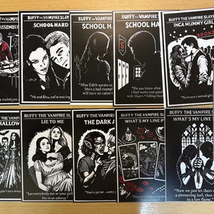 A5 Season 2 Part 1 bundle pack x12 postcards - Buffy the vampire slayer + free Giles